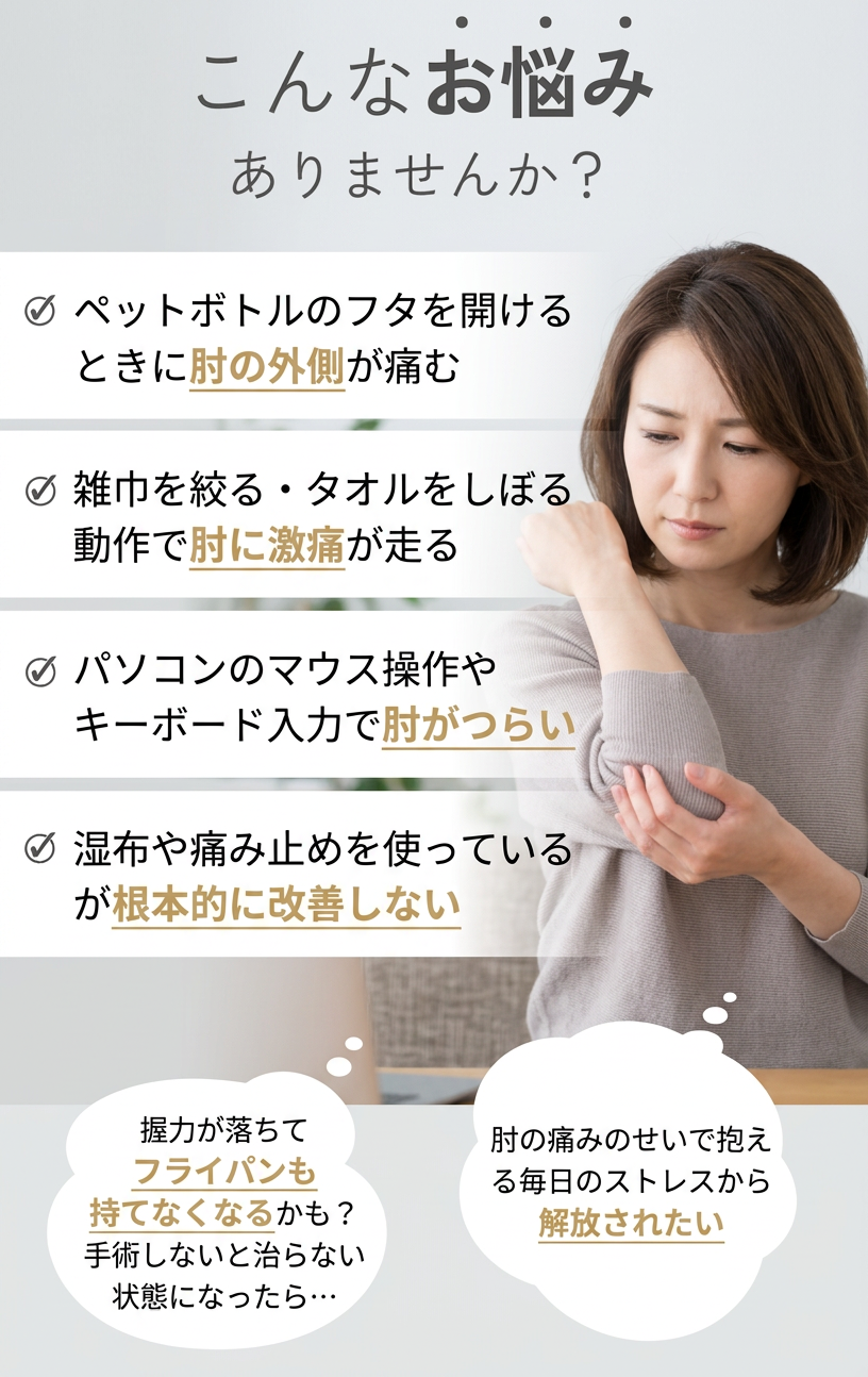 テニス肘 チェックリスト