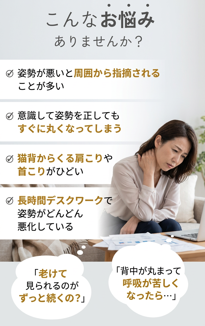 猫背 チェックリスト
