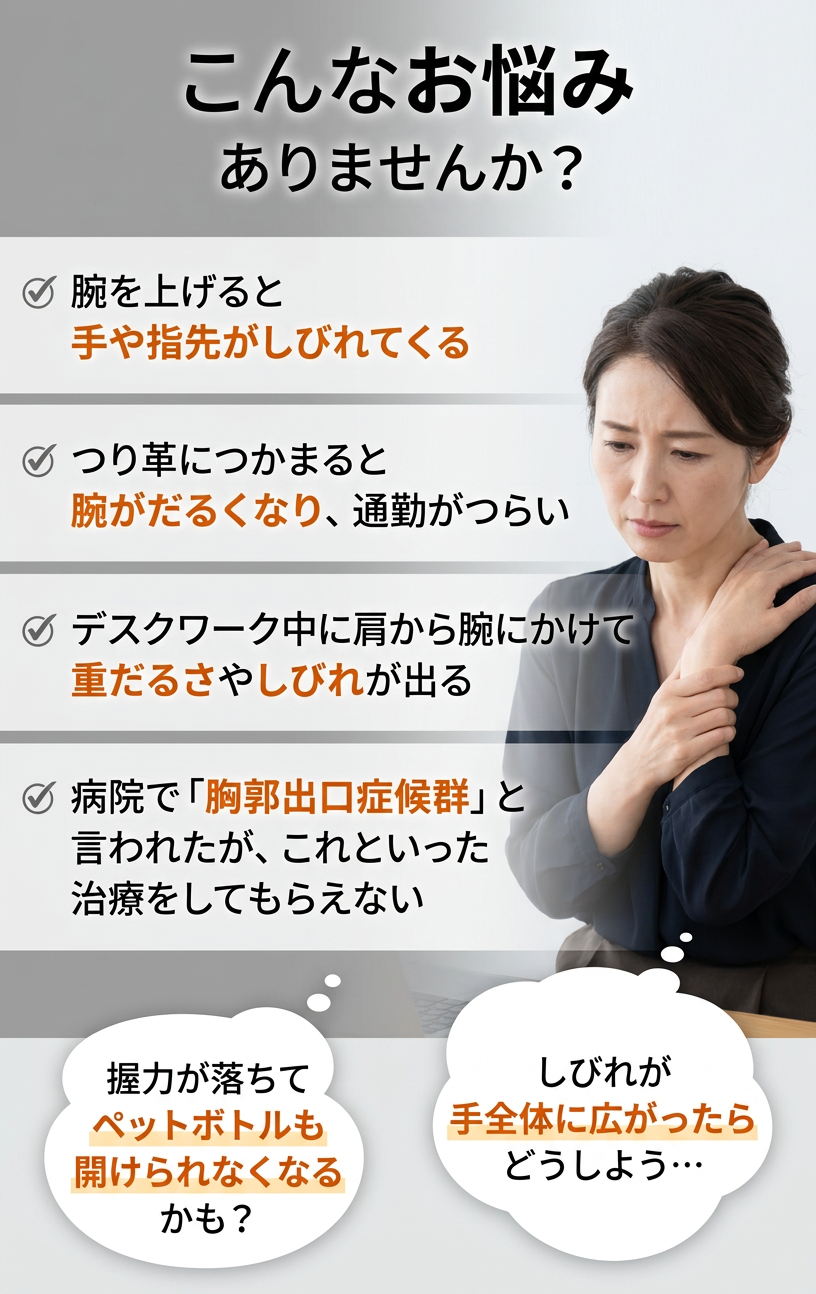 胸郭出口症候群 チェックリスト