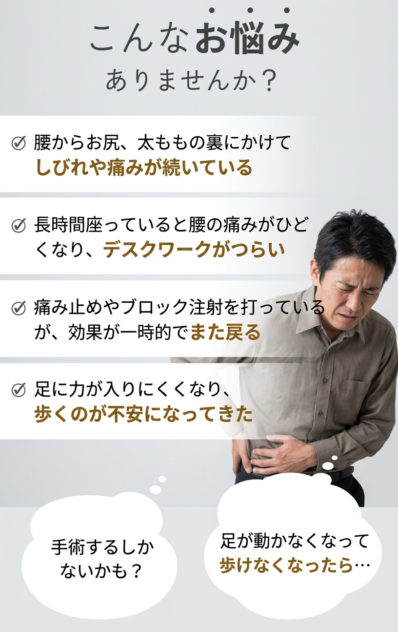 腰椎椎間板ヘルニア チェックリスト