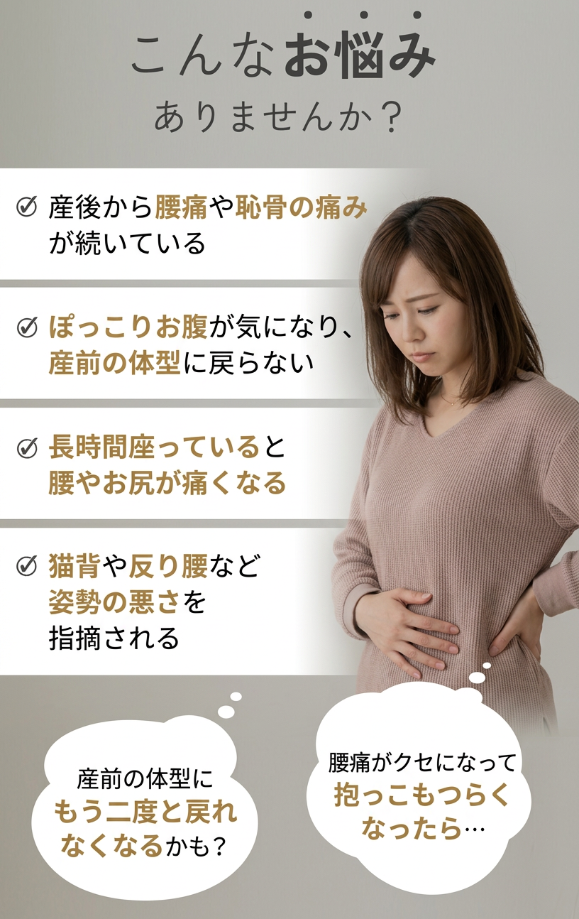 骨盤矯正 チェックリスト