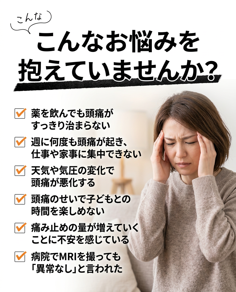 頭痛のお悩みイメージ